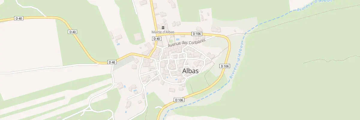 Plan du 3 Rue des trois places à Albas