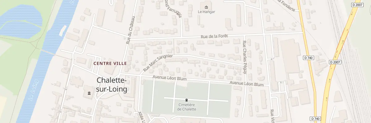 Plan du 12 Rue Marc Sangnier à Châlette-sur-Loing