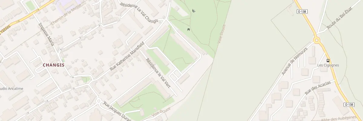 Plan du 9001 Res du Prieure à Avon