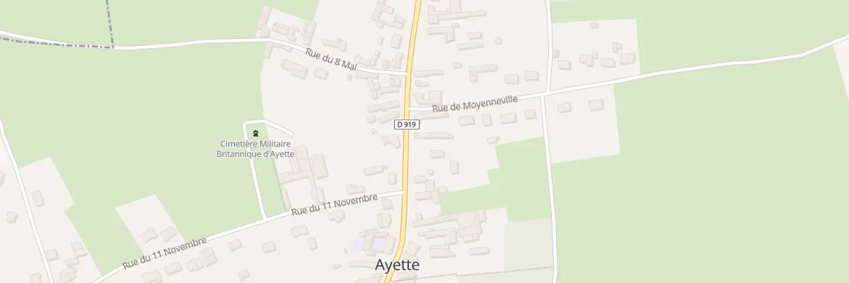 Plan du 29 Rue Nationale à Ayette