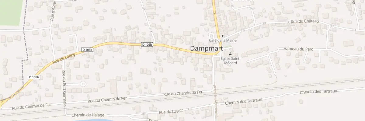 Plan du 25 Rue de Lagny à Dampmart