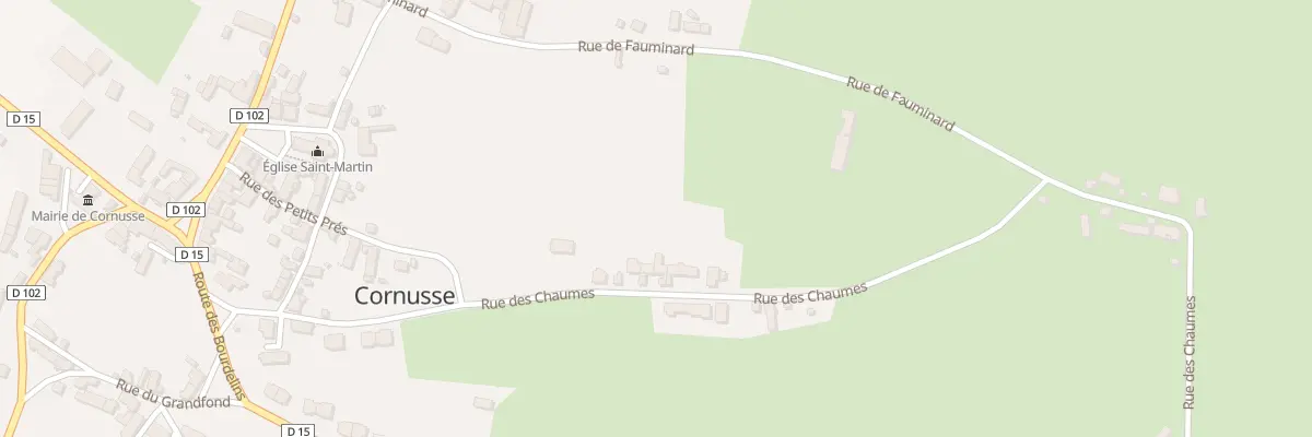 Plan du 9 Rue des Chaumes à Cornusse
