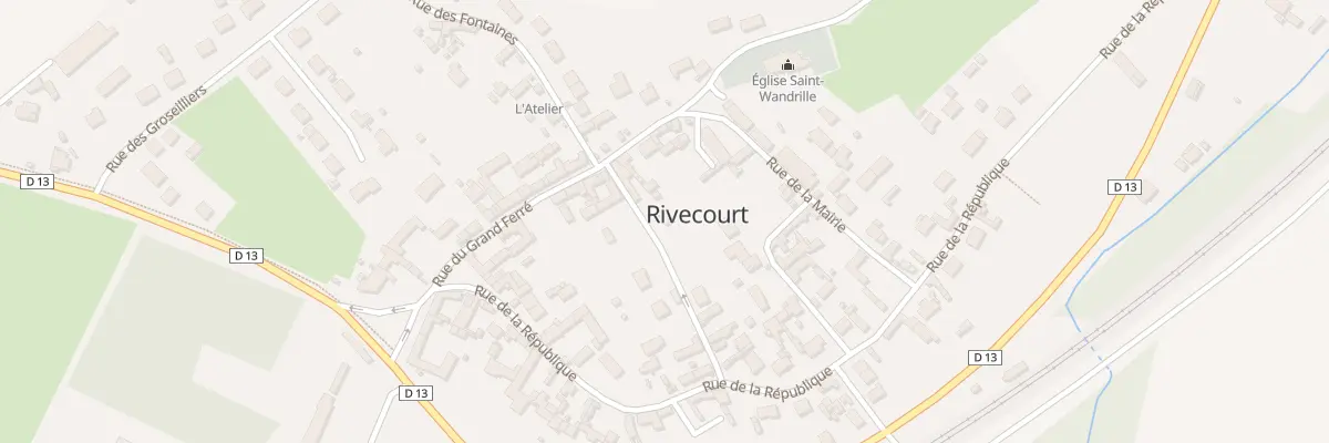Plan du 1A Rle du Village à Rivecourt