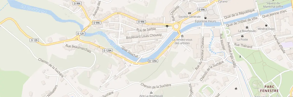 Plan du 117 Quai de la Libération à La Bourboule