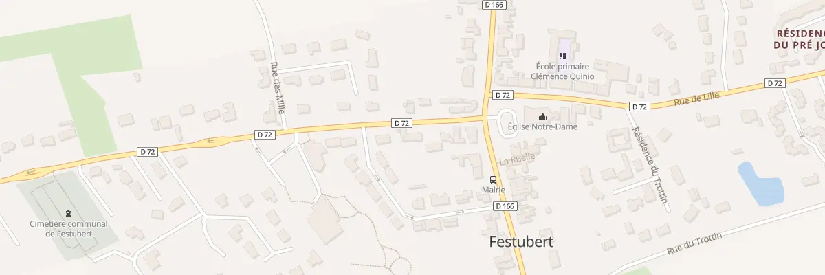 Plan du 72 Rue de Béthune à Festubert