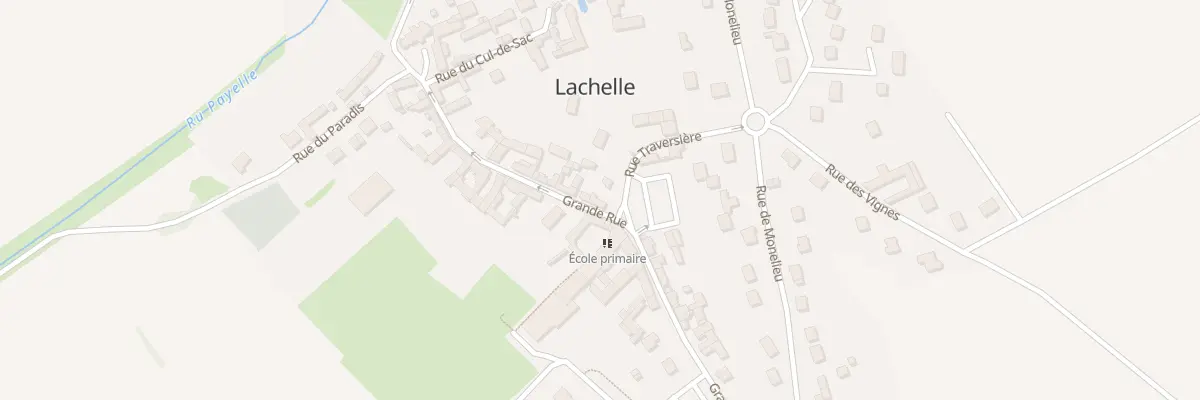 Plan du 1 Rue Traversière à Lachelle