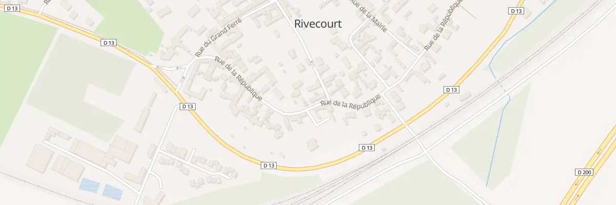 Plan du 13B Rue de la République à Rivecourt