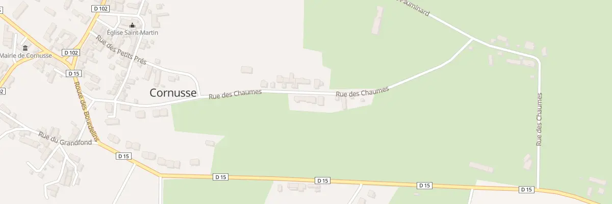 Plan du 20 Rue des Chaumes à Cornusse