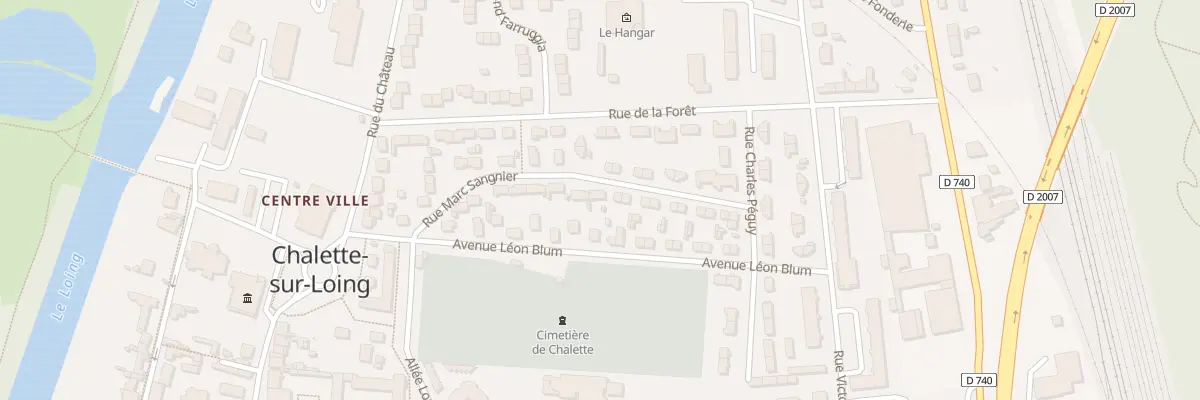 Plan du 16 Rue Marc Sangnier à Châlette-sur-Loing