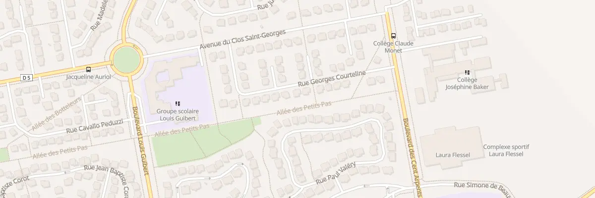 Plan du 21 Rue Georges Courteline à Bussy-Saint-Georges