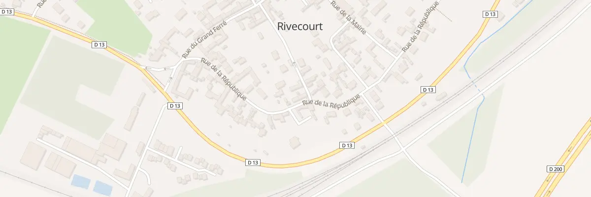 Plan du 15 Rue de la République à Rivecourt