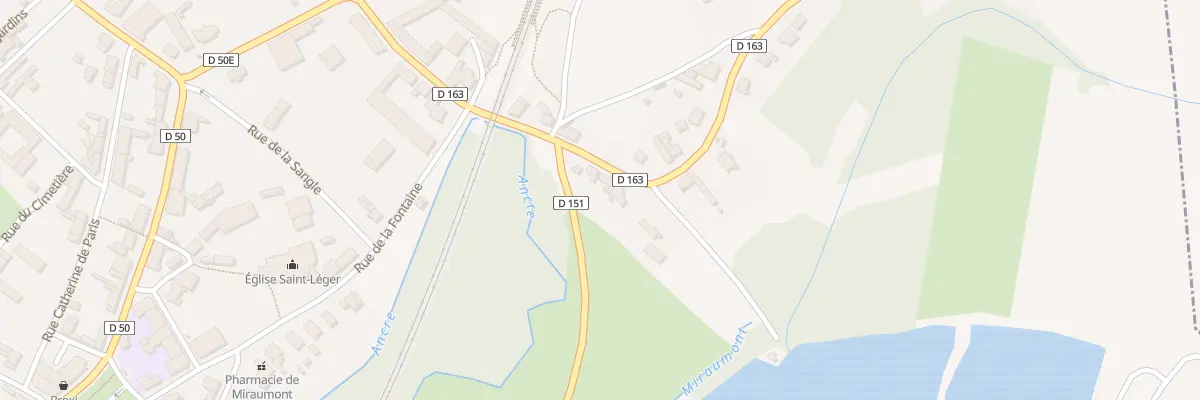 Plan de la Rue des Sources à Miraumont