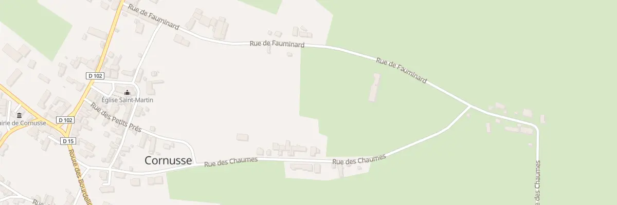 Plan du 6 Rue de Fauminard à Cornusse