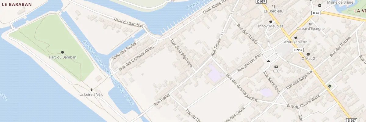 Plan du 12 Rue de la Pepinière à Briare