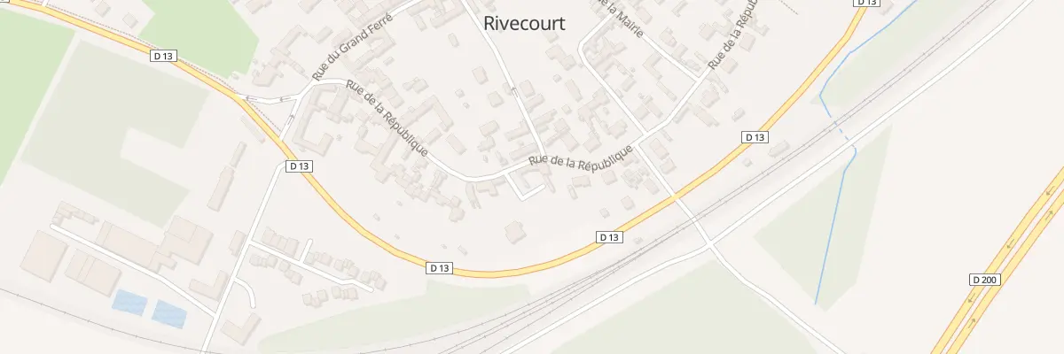 Plan du 28 Rue de la République à Rivecourt