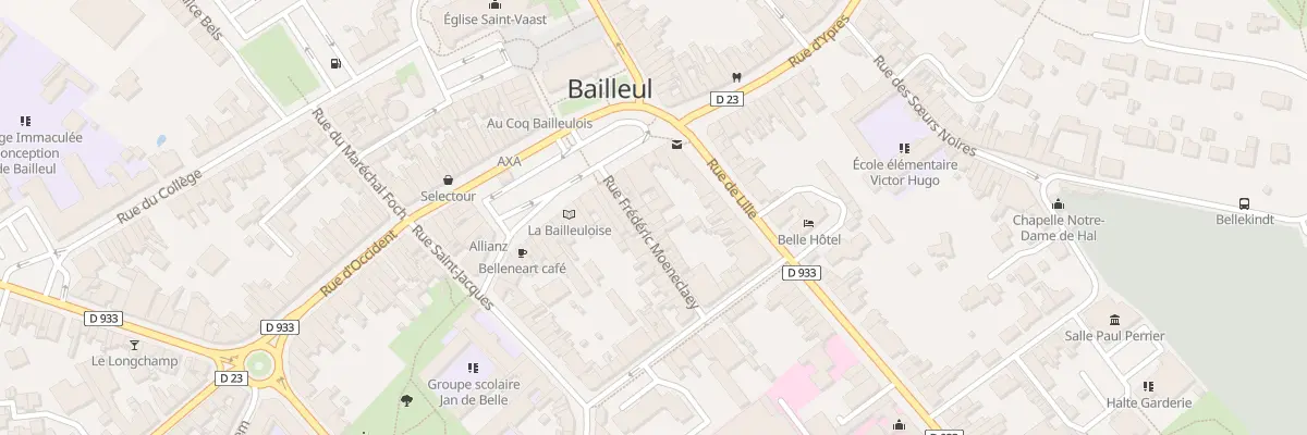 Plan du 5 Rue Frederic Moeneclay à Bailleul
