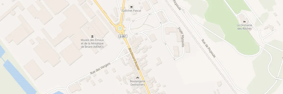 Plan du 50 Bd Buyser à Briare