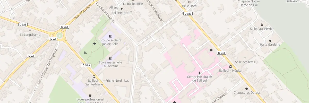 Plan du 15 Rue Edmond de Coussemaker à Bailleul