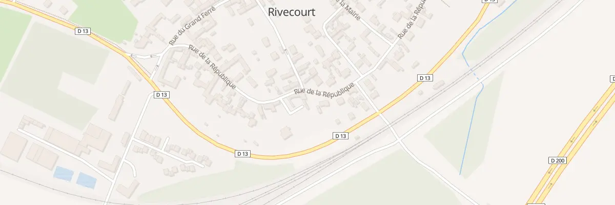 Plan du 30 Rue de la République à Rivecourt