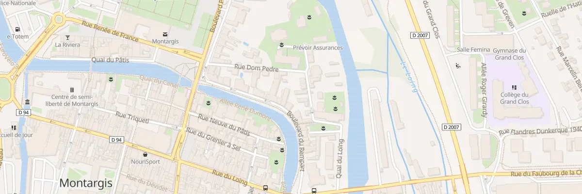 Plan du 8 Bd du Rempart à Montargis