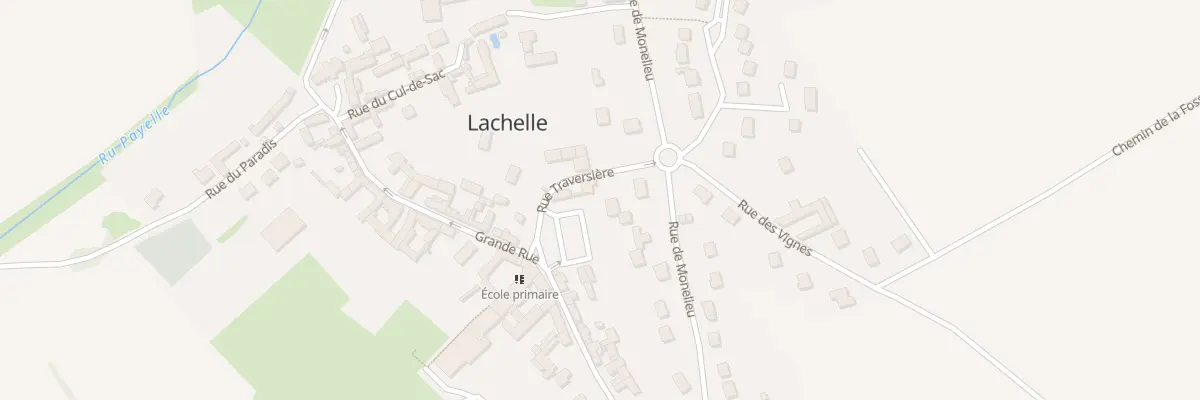 Plan du 2 Rue Traversière à Lachelle