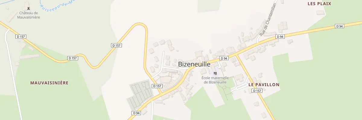 Plan du 4 Rue des Rosiers à Bizeneuille