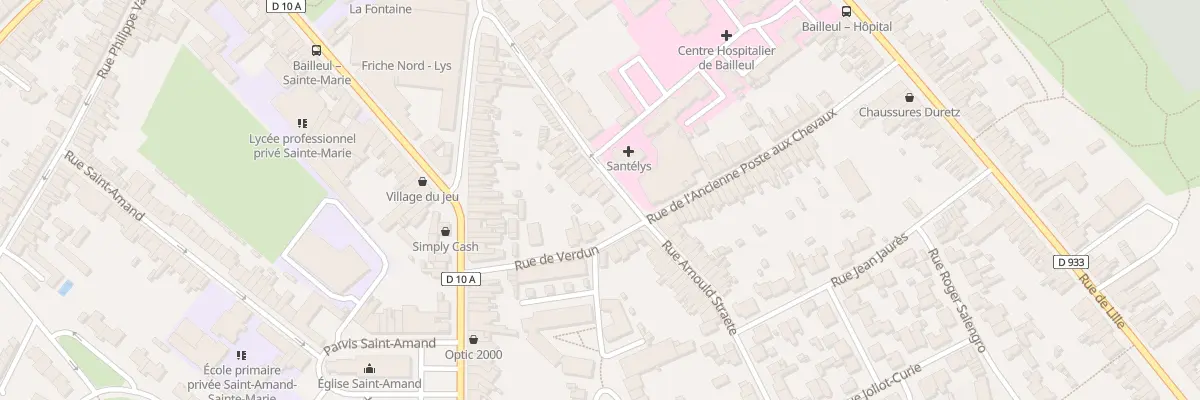 Plan du 20 Rue Arnould Straete à Bailleul