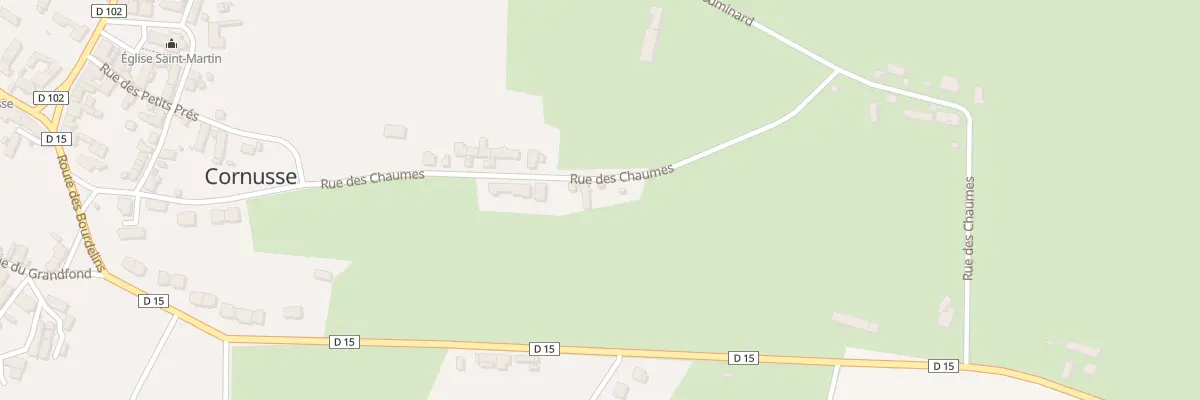 Plan du 14 Rue des Chaumes à Cornusse