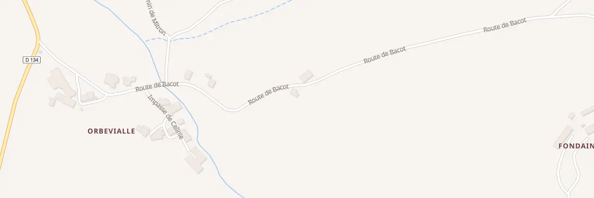 Plan du 5004 Orbevialle à Laqueuille