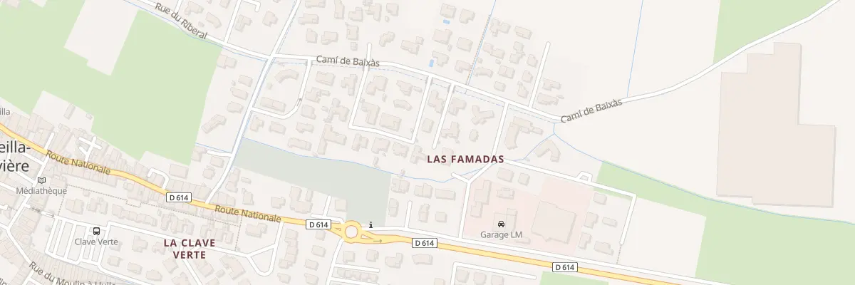 Plan de la Rue Cami de Baixas à Corneilla-la-Rivière