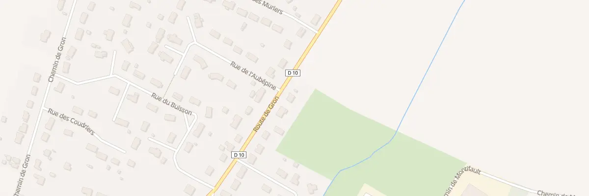 Plan du 39 Rte de Gron à Baugy