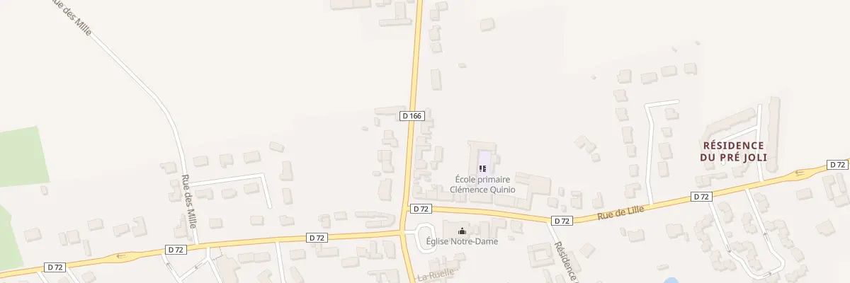 Plan du 61 Rue des Cailloux à Festubert