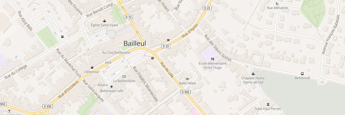 Plan du 6 Rue d’Ypres à Bailleul