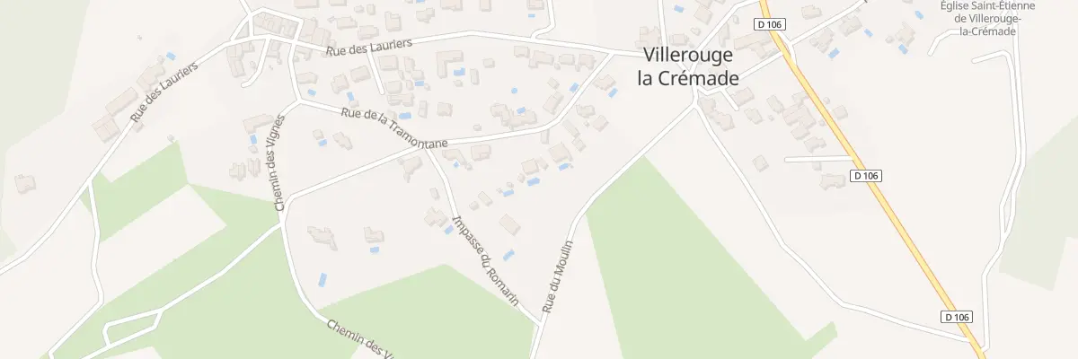Plan du 8 Rue du Moulin (Villerouge) à Fabrezan