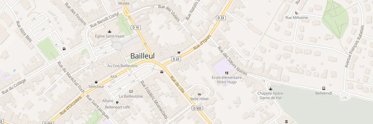Plan du 12 Rue d’Ypres à Bailleul
