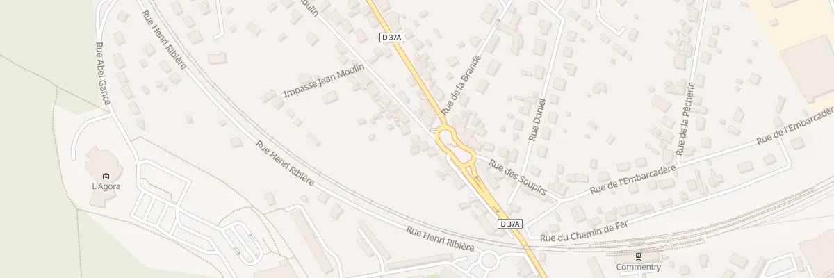 Plan du 1 Rue Jean Moulin à Commentry