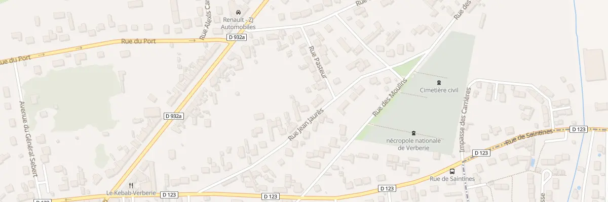 Plan du 21 Rue Jean Jaurès à Verberie
