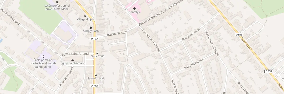 Plan du 42 Rue Arnould Straete à Bailleul