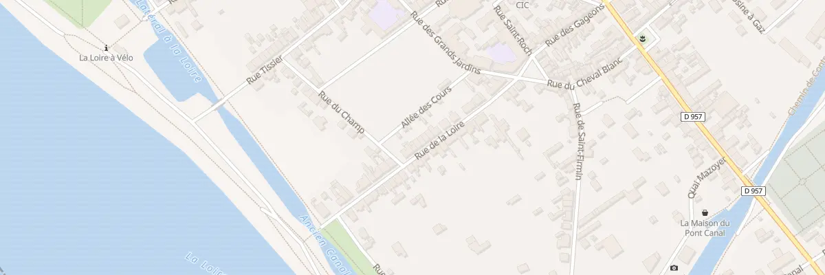 Plan du 20 Rue de la Loire à Briare