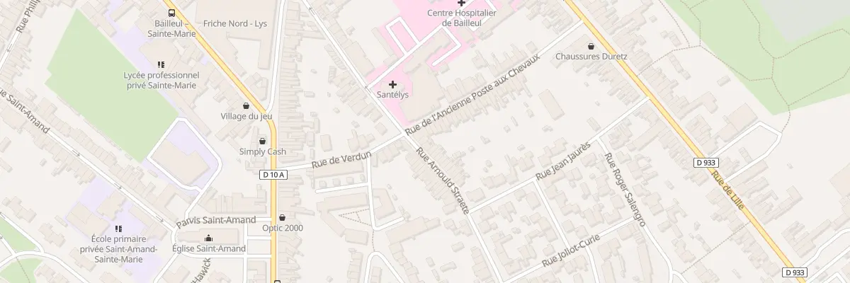 Plan du 27 Rue Arnould Straete à Bailleul