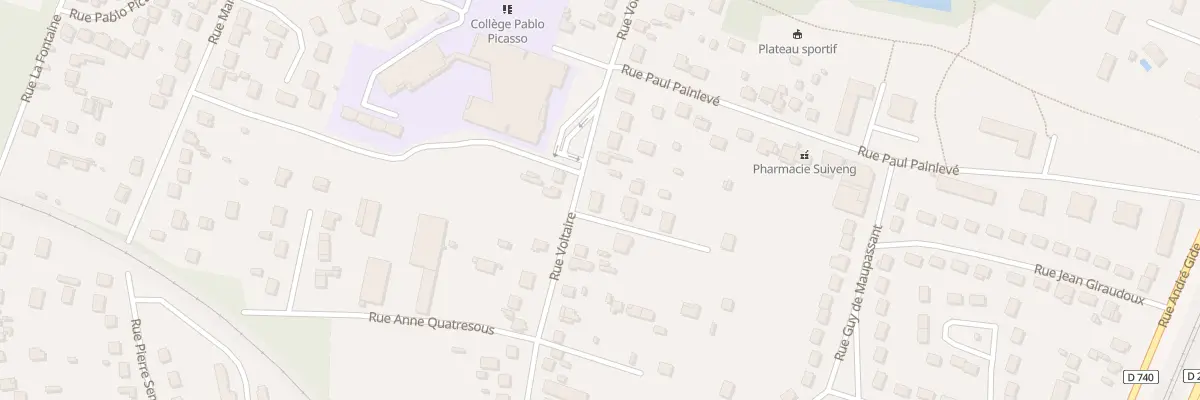 Plan du 60 Rue Voltaire à Châlette-sur-Loing