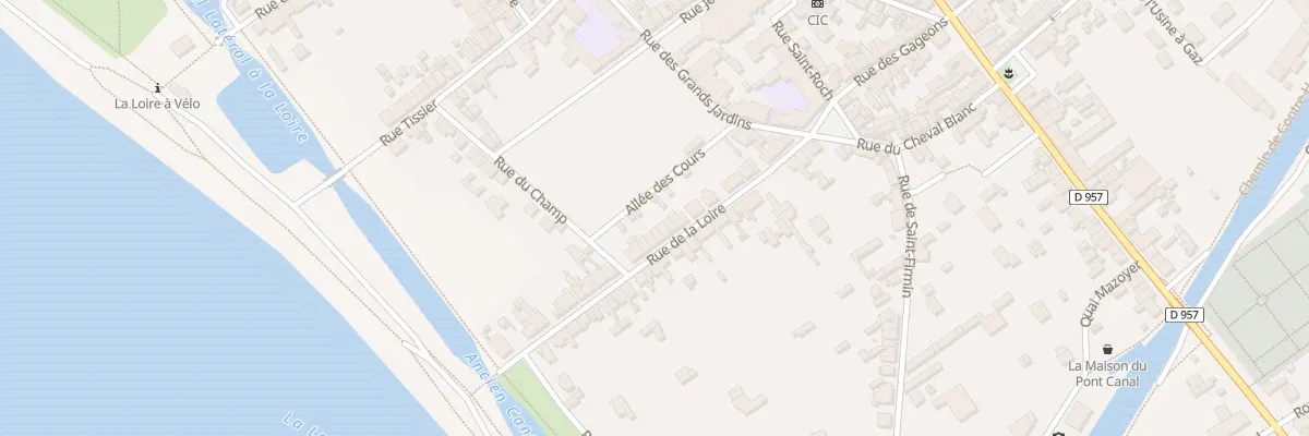 Plan du 16 Rue de la Loire à Briare