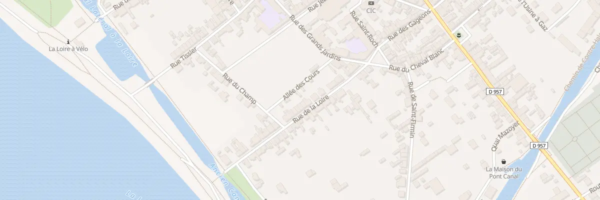 Plan du 14 Rue de la Loire à Briare
