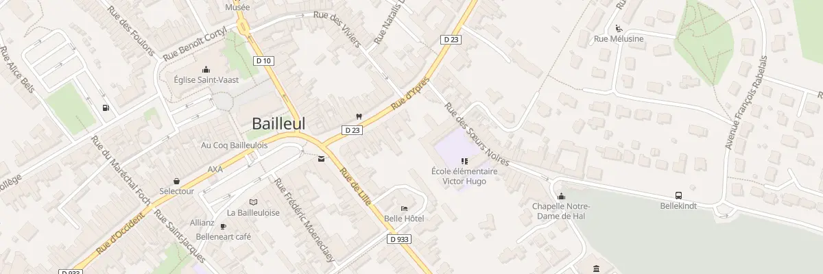 Plan du 20 Rue d’Ypres à Bailleul