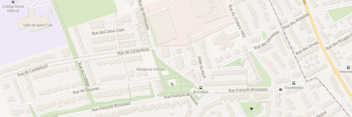 Plan de la Rue François Broussais à Dainville