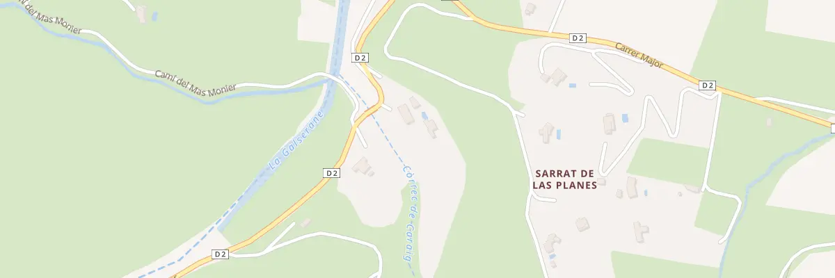 Plan du 5004F Sarrat de Las Planes à Montauriol