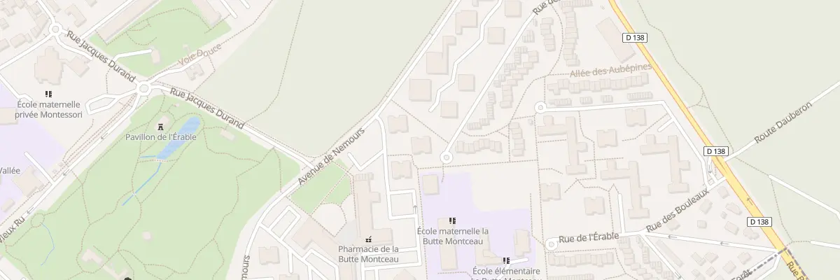 Plan du 2 Rue des Acacias à Avon
