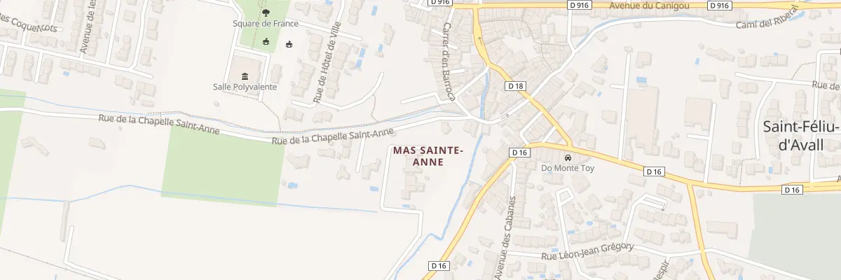 Plan du 281 Che Chapelle Sainte Anne à Saint-Féliu-d’Avall