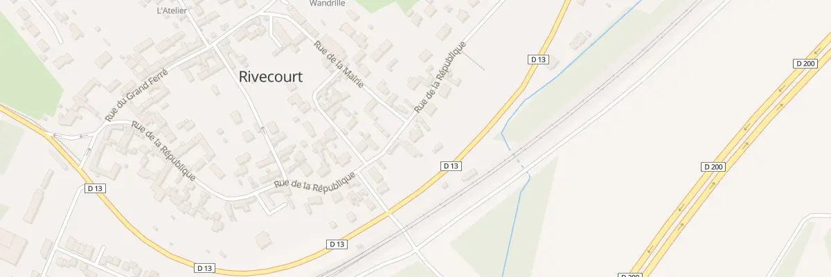Plan du 38B Rue de la République à Rivecourt