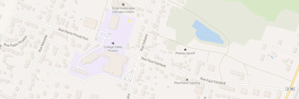 Plan du 72 Rue Voltaire à Châlette-sur-Loing